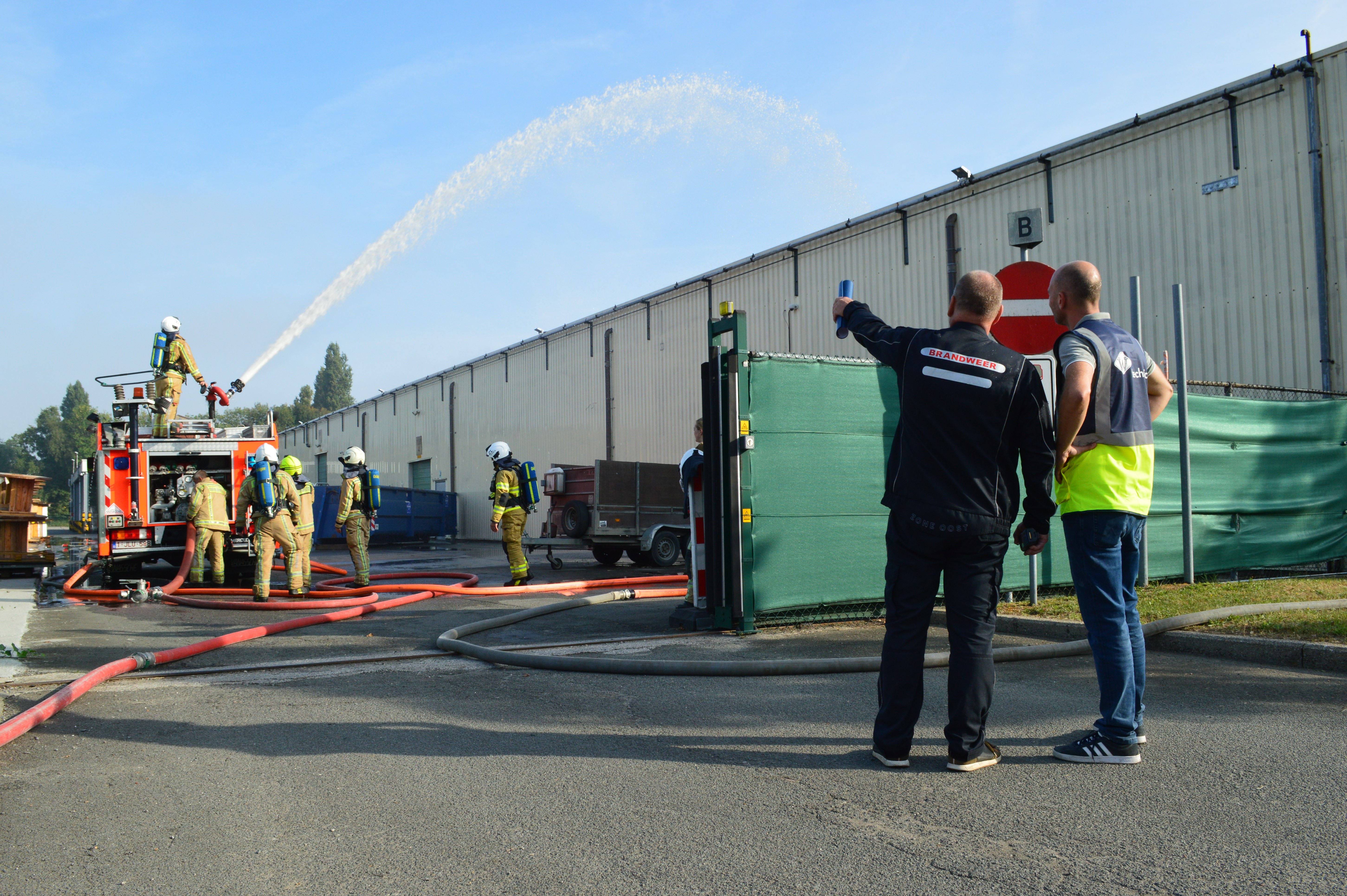 Blusoefening kant Warandestraat