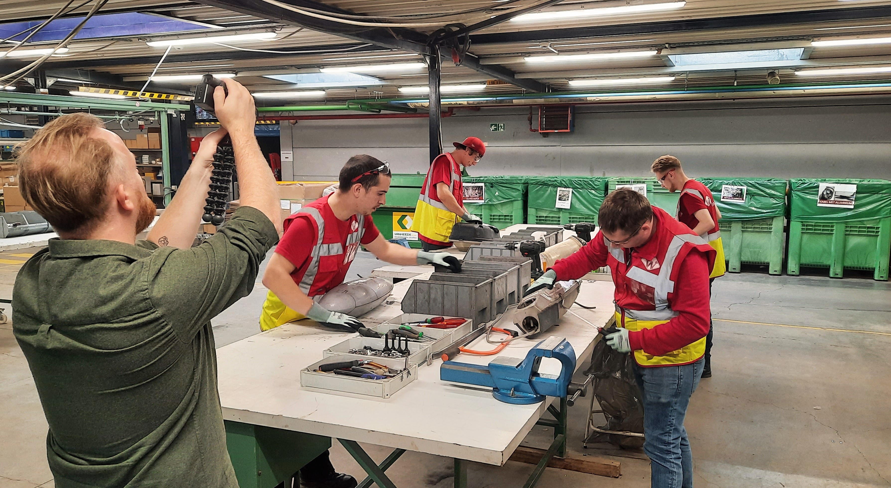 Reportage in onze afdeling circulaire projecten